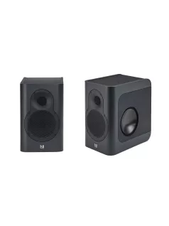   KII AUDIO SEVEN PAIR - High-end Active Speaker Pair with Wi-Fi Bluetooth 5 Multiroom Roon Airplay Dante Functions - FineTouch Dark Grey