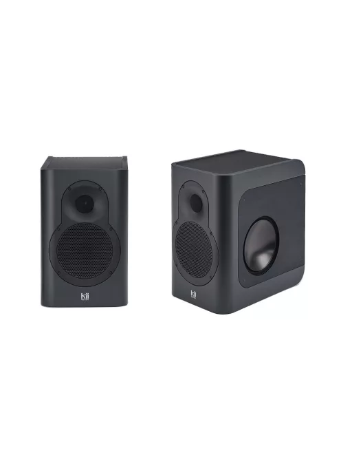 KII AUDIO SEVEN PAIR - High-end Active Speaker Pair with Wi-Fi Bluetooth 5 Multiroom Roon Airplay Dante Functions - FineTouch Dark Grey