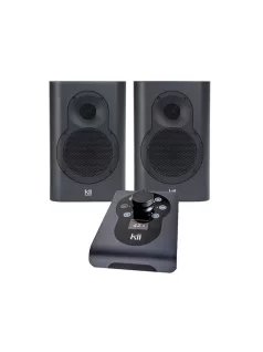   KII AUDIO SEVEN SYSTEM - Premium Wireless Active Speaker Pair Bluetooth 5 Multiroom Roon Airplay - FineTouch Dark Grey