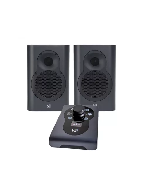 KII AUDIO SEVEN SYSTEM - Premium Wireless Active Speaker Pair Bluetooth 5 Multiroom Roon Airplay - FineTouch Dark Grey