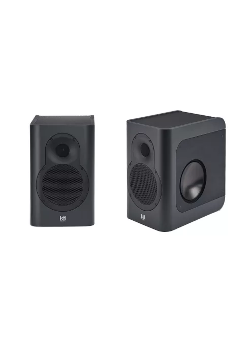 KII AUDIO SEVEN SYSTEM - Premium Wireless Active Speaker Pair Bluetooth 5 Multiroom Roon Airplay - FineTouch Dark Grey