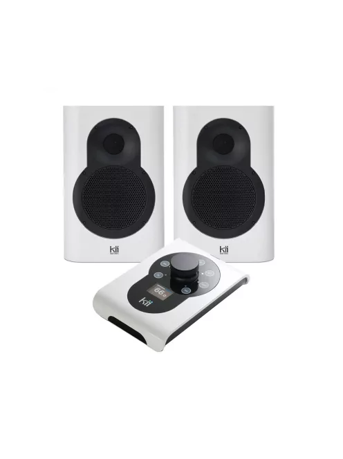 KII AUDIO SEVEN SYSTEM - Pereche premium wireless active boxe Bluetooth 5 Multiroom Roon Airplay - FineTouch White