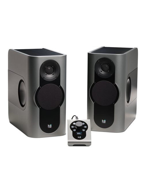 KII AUDIO THREE SYSTEM - High-End Active Stereo and Home Theatre Audio System with Kii CONTROL - Iced Titanium Metallic