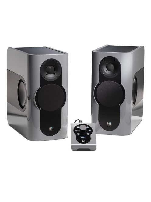 KII AUDIO THREE SYSTEM - High-End Active Stereo and Home Theatre Audio System with Kii CONTROL - Nardo Grey High Gloss