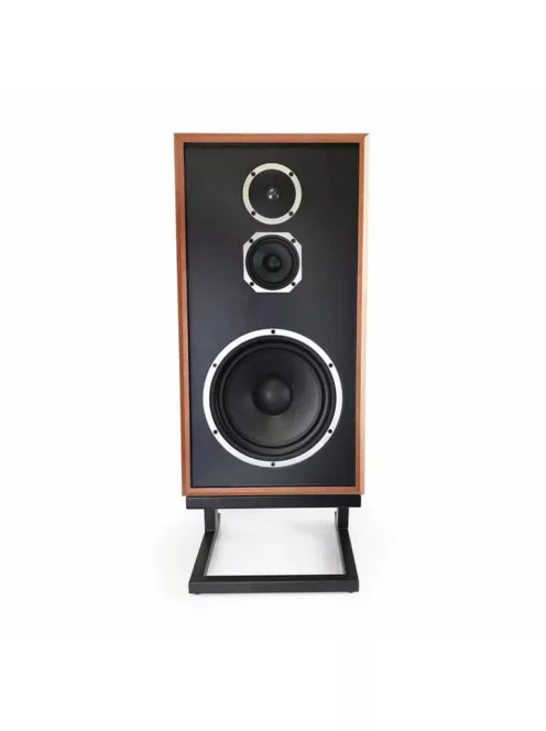 KLH MODEL FIVE - 3-Way Acoustic Suspension Closed Hi-Fi Loudspeaker with riser base - West African Mahogany