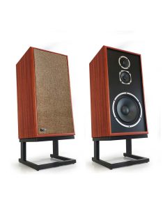   KLH MODEL FIVE - 3-Way Acoustic Suspension Closed Hi-Fi Loudspeaker Pair - West African Mahogany