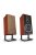 KLH MODEL FIVE - 3-Way Acoustic Suspension Closed Hi-Fi Loudspeaker Pair - West African Mahogany