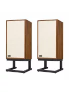 KLH MODEL FIVE - 3-Way Sealed Acoustic Suspension Hi-Fi Loudspeaker Pair with Angled Base - English Walnut