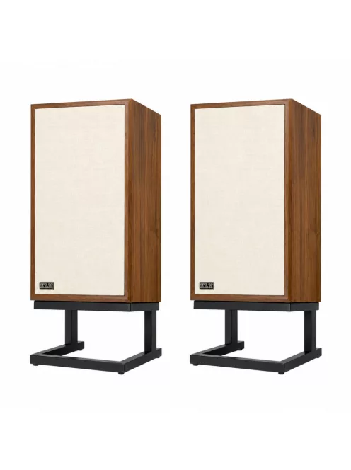 KLH MODEL FIVE - 3-Way Sealed Acoustic Suspension Hi-Fi Loudspeaker Pair with Angled Base - English Walnut