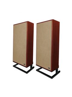   KLH MODEL SEVEN - 3-Way Closed Hi-Fi Floorstanding Speaker Pair - West African Mahogany