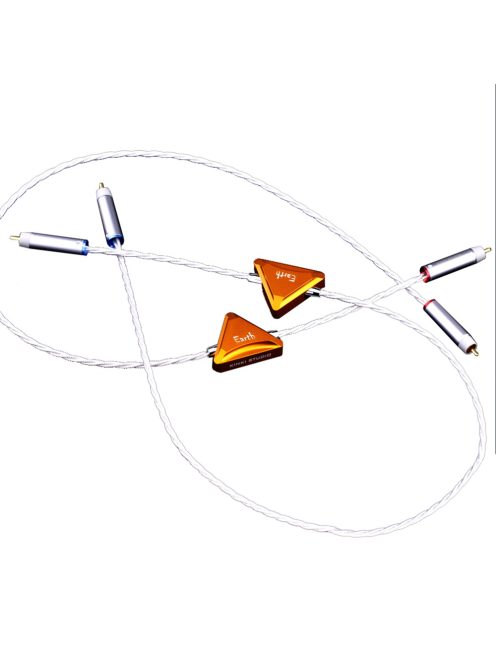 KINKI STUDIO EARTH RCA (M) - RCA (M) KABEL - High-End-OCC-Stereosignal-Kabelpaar mit RCA-Männchensteckern - 1m