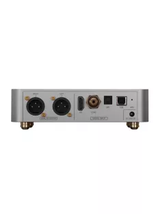   LAIV HARMONY uDAC - Premium Quality Compact Desktop DAC 768 kHz DSD256 with Remote Control and XLR to RCA Adapter - Silver