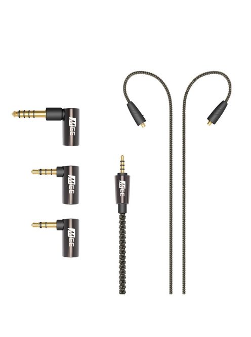 MEE AUDIO BALANCED MMCX CABLE SET - 2.5mm Balanced Silver Coated OFC Cable with 4.4mm and 3.5mm Balanced Adapters