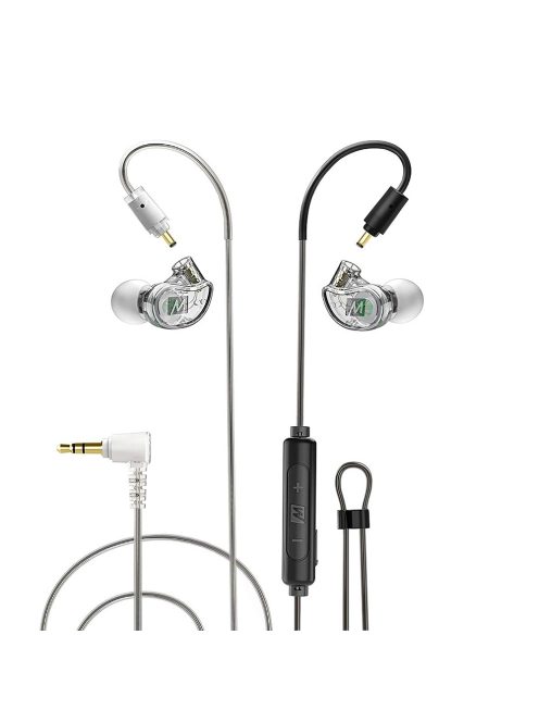 MEE AUDIO M6 PRO - Universal noise isolating In-Ear monitor headphones with removable cable - Clear