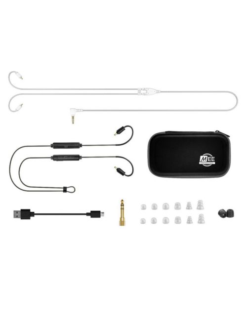 MEE AUDIO M6 PRO - Universal noise isolating In-Ear monitor headphones with removable cable - Clear