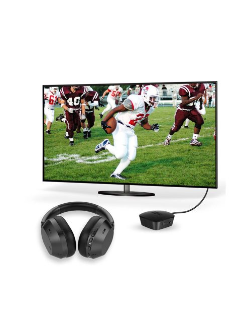 MEE AUDIO T1CMA3D - Cinema 3D Over-ear Closed-Back Bluetooth Headphones and Connect Wireless transmitter for TV and HiFi Systems