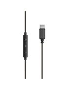 MEE AUDIO M6-USB - Memory Wire In-Ear Sports Headphones with Type-C Connector - Black