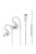 MEE AUDIO M6-USB - Căști sport In-Ear Memory Wire cu conector Type-C - Transparent