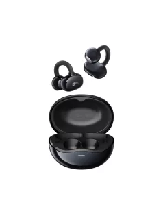   MEE AUDIO PEBBLES AIR - True Wireless Earclip Open-Ear Bluetooth 5.3 Earbuds IPX4 with Multipoint Connectivity - Onyx
