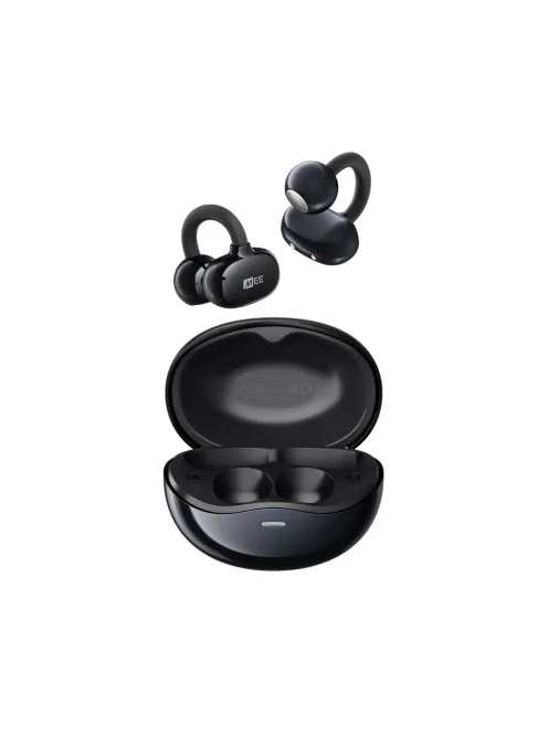 MEE AUDIO PEBBLES AIR - True Wireless Earclip Open-Ear Bluetooth 5.3 Earbuds IPX4 with Multipoint Connectivity - Onyx