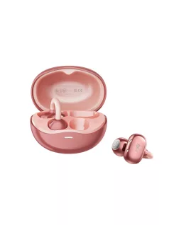   MEE AUDIO PEBBLES AIR - True Wireless Earclip Open-Ear Bluetooth 5.3 Earbuds IPX4 with Multipoint Connectivity - Rose Gold