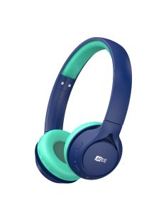   MEE AUDIO KIDJAMZ KJ45BT - Căști Bluetooth de ascultare sigură pentru copii cu limitator de volum și microfon - Albastru