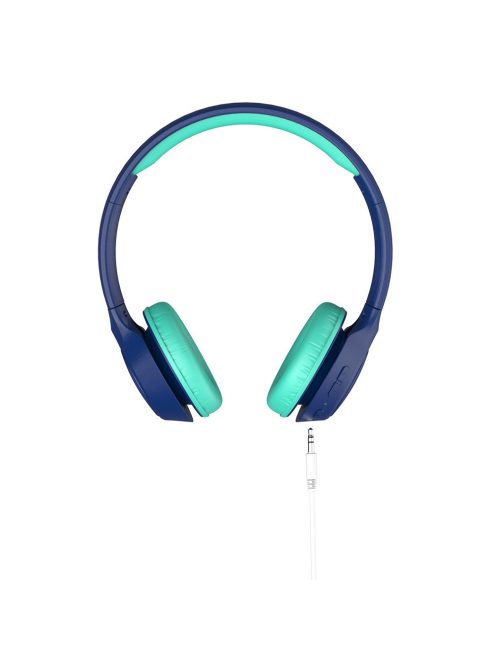 MEE AUDIO KIDJAMZ KJ45BT - Căști Bluetooth de ascultare sigură pentru copii cu limitator de volum și microfon - Albastru