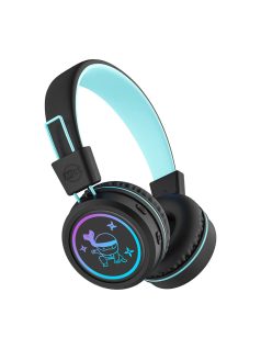   MEE AUDIO KIDJAMZ KJ55BT - Safe Listening Bluetooth Headphones for Kids with Volume-Limiter and Mic - Black