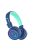 MEE AUDIO KIDJAMZ KJ55BT - Safe Listening Bluetooth Headphones for Kids with Volume-Limiter and Mic - Blue