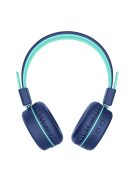 MEE AUDIO KIDJAMZ KJ55BT - Sicherer Bluetooth-Kopfhörer für Kinder mit Lautstärkebegrenzung und Mikrofon - Blau