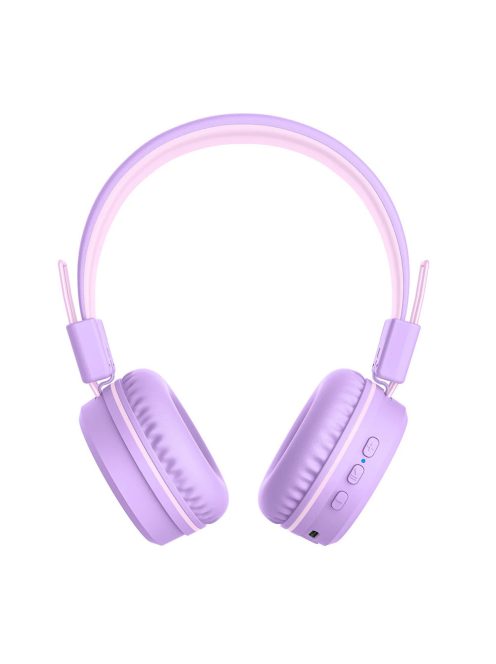 MEE AUDIO KIDJAMZ KJ55BT - Căști Bluetooth pentru copii cu microfon, cu protecție auditivă și limitare a presiunii sonore - Levendula