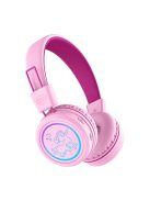 MEE AUDIO KIDJAMZ KJ55BT - Safe Listening Bluetooth Headphones for Kids with Volume-Limiter and Mic - Pink