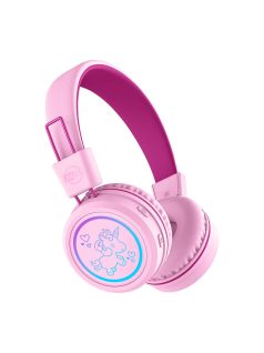   MEE AUDIO KIDJAMZ KJ55BT - Safe Listening Bluetooth Headphones for Kids with Volume-Limiter and Mic - Pink