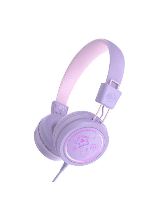 MEE AUDIO KIDJAMZ KJ55 – Safe Listening kabelgebundene Kopfhörer für Kinder mit Lautstärkebegrenzer und Mikrofon – Lavendel