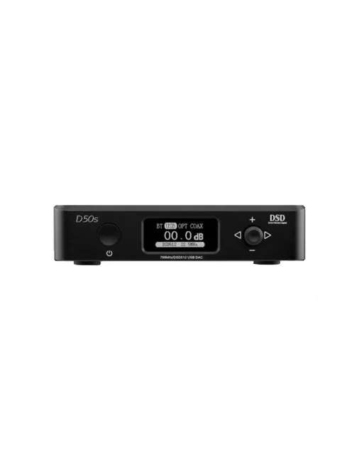 TOPPING D50S - Hochwertiger Desktop-DAC 32bit 768KHz DSD512 - Schwarz