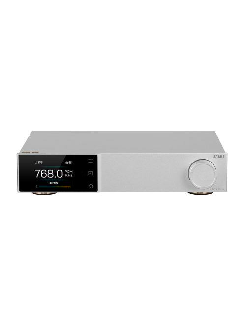 TOPPING D70 PRO SABRE - Desktop DAC Bluetooth 5.1 aptX HD LDAC 32bit 768kHz PCM and DSD512 - Silver