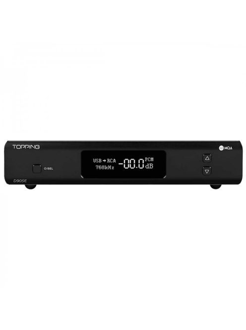 TOPPING D90SE - Hochwertiger Desktop-MQA-DAC mit 32-Bit 768 kHz und DSD512 - Schwarz