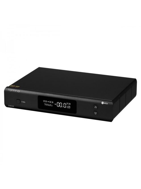 TOPPING D90SE - Hochwertiger Desktop-MQA-DAC mit 32-Bit 768 kHz und DSD512 - Schwarz