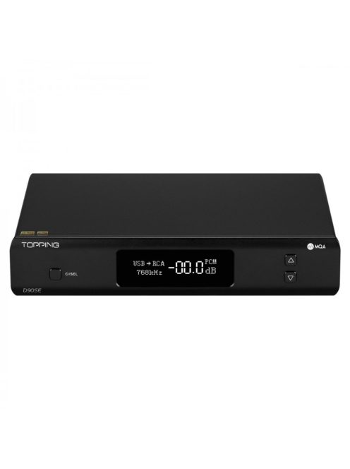 TOPPING D90SE - Hochwertiger Desktop-MQA-DAC mit 32-Bit 768 kHz und DSD512 - Schwarz