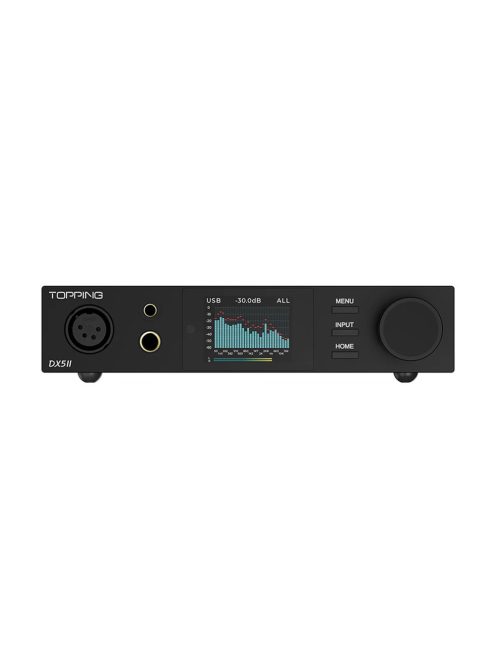 TOPPING DX5 II - Desktop DAC und NFCA Kopfhörer-Verstärker Bluetooth 5.1 aptX HD LDAC 32bit 768kHz DSD512 - Schwarz - NEU