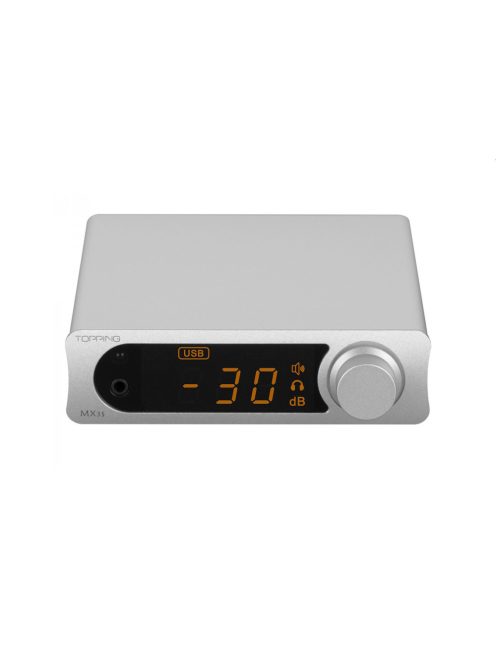 TOPPING MX3S - Desktop DAC and Stereo Amplifier Bluetooth 5 aptX HD 24bit 192kHz - Silver