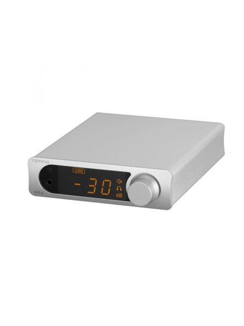 TOPPING MX3S - Desktop DAC and Stereo Amplifier Bluetooth 5 aptX HD 24bit 192kHz - Silver