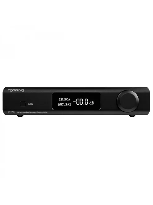 TOPPING PRE90 - Premium Quality Desktop Stereo Preamplifier - Black