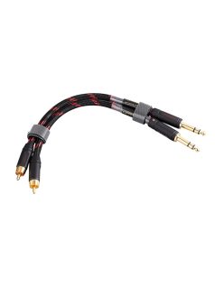   TOPPING TCRT1 - RCA - 6,35mm TRS Jack HiFi audio cable - 25cm