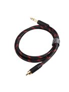 Toppen TCRT1 - RCA - 6,35 mm TRS Jack HiFi-Audiokabel - 75 cm.