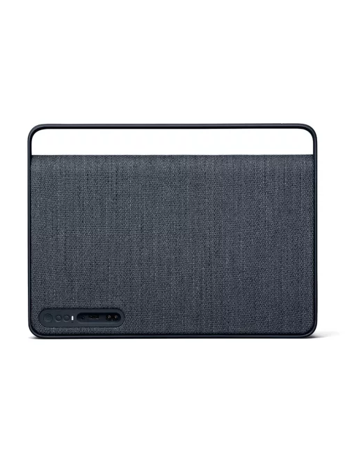 VIFA COPENHAGEN 2.0 - Portable premium wireless multi-room speaker with woven "KVADRAT" textile cover - Mountain blue