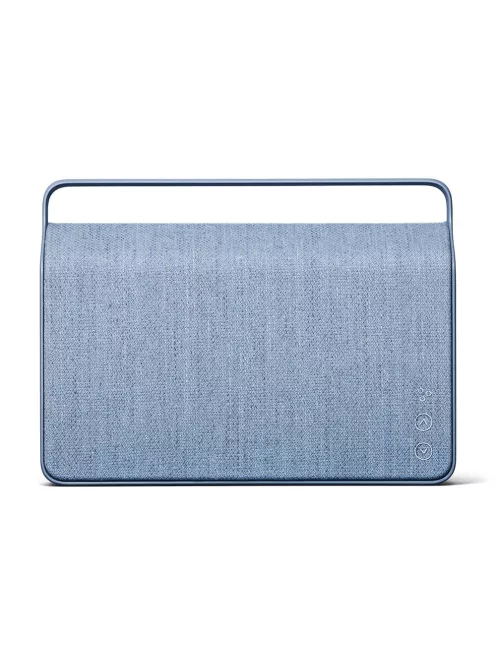 VIFA COPENHAGEN 2.0 - Portable premium wireless multi-room speaker with woven "KVADRAT" textile cover - Ocean blue