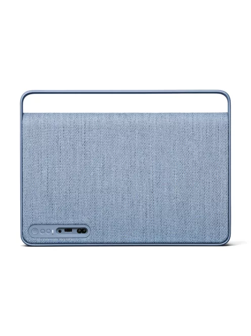 VIFA COPENHAGEN 2.0 - Portable premium wireless multi-room speaker with woven "KVADRAT" textile cover - Ocean blue