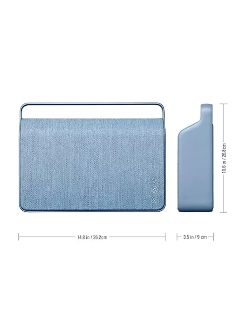 VIFA COPENHAGEN 2.0 - Portable premium wireless multi-room speaker with woven "KVADRAT" textile cover - Ocean blue
