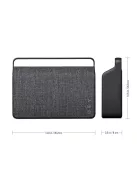 VIFA COPENHAGEN 2.0 - Portable premium wireless multi-room speaker with woven "KVADRAT" textile cover - Slate black